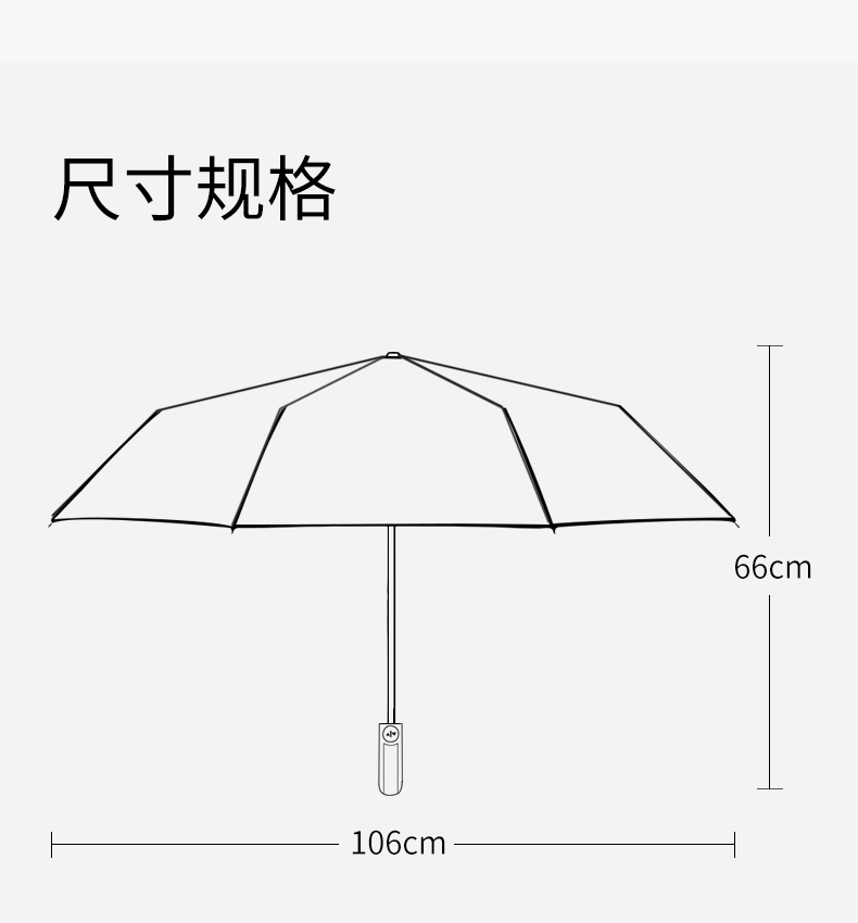 雨伞尺寸图